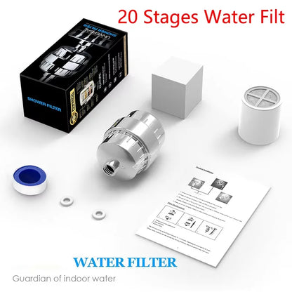 Water purifier household 15-20 level filter cartridge water purifier shower filter set bathroom removes residual chlorine