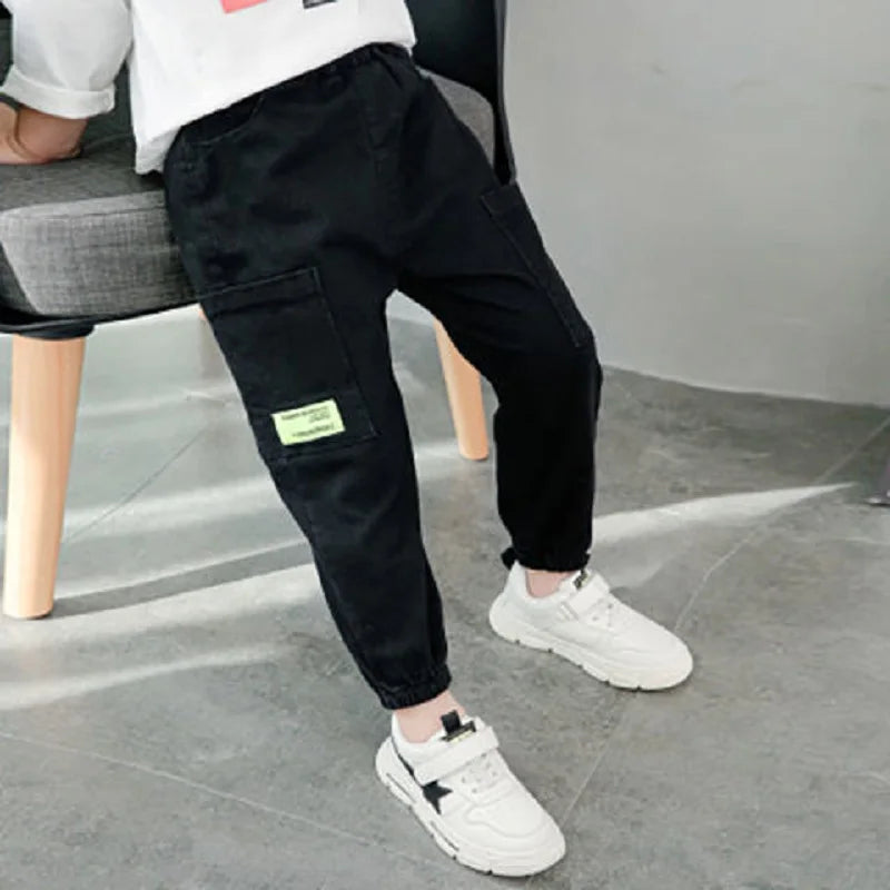 Baby Pants Boy Loose Harem Pants Cotton and Linen